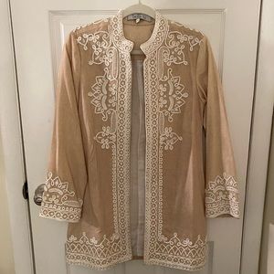 Bella Tu cream Ceci embroidered jacket
